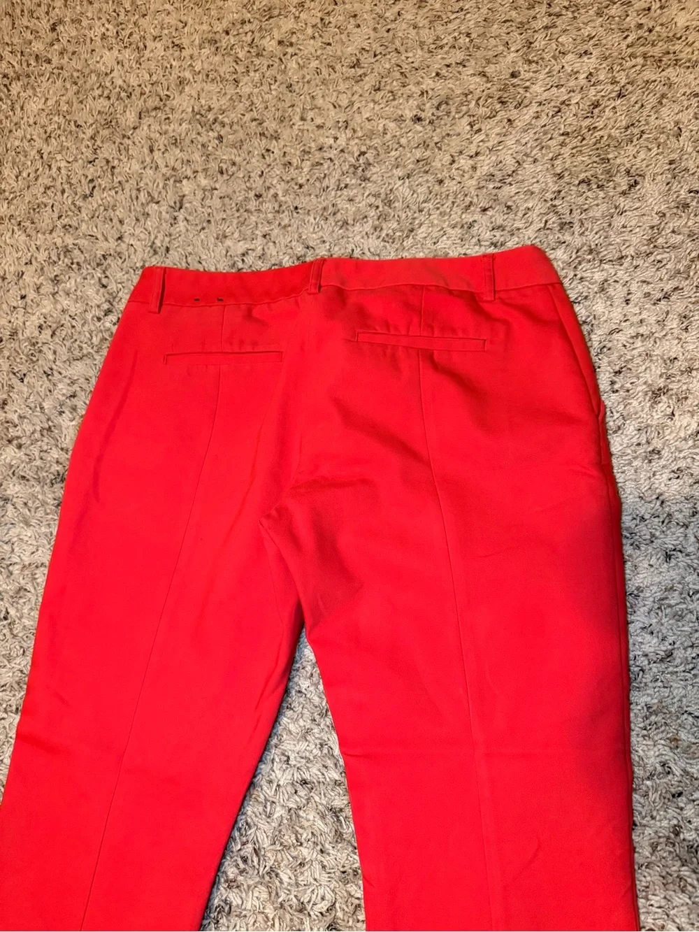 Express Columnist Mid Rise Red Pants 10R - Picture 6 of 9